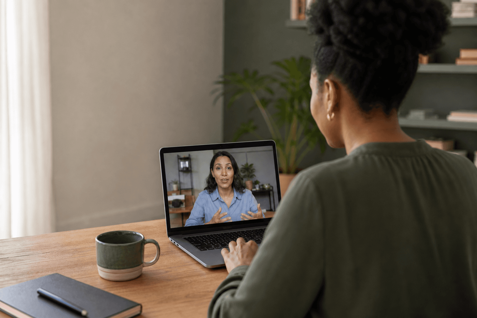 Kanam instructor leading a live online lesson